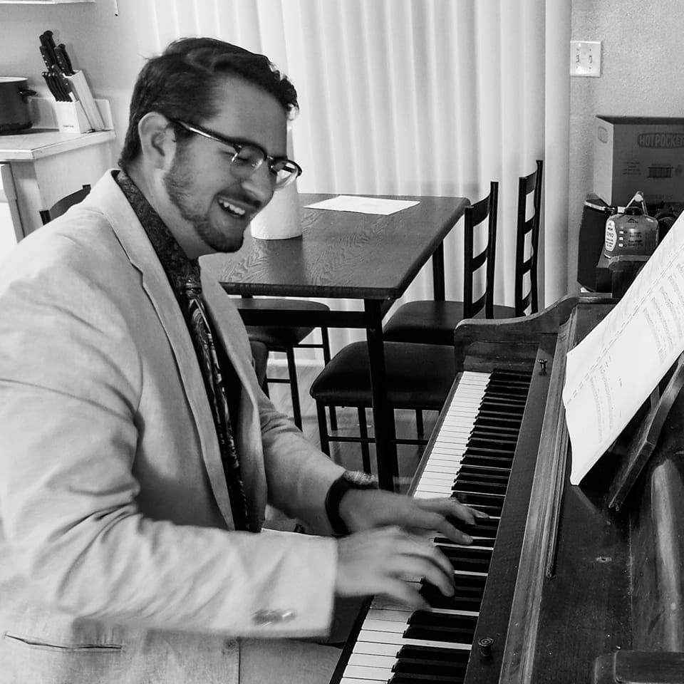 Chris Price at his piano
